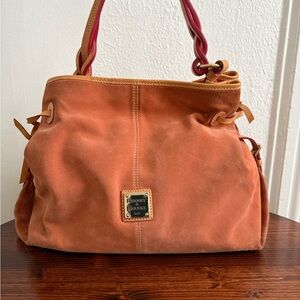 Dooney & Bourke Burnt Orange Suede Shoulder Bag